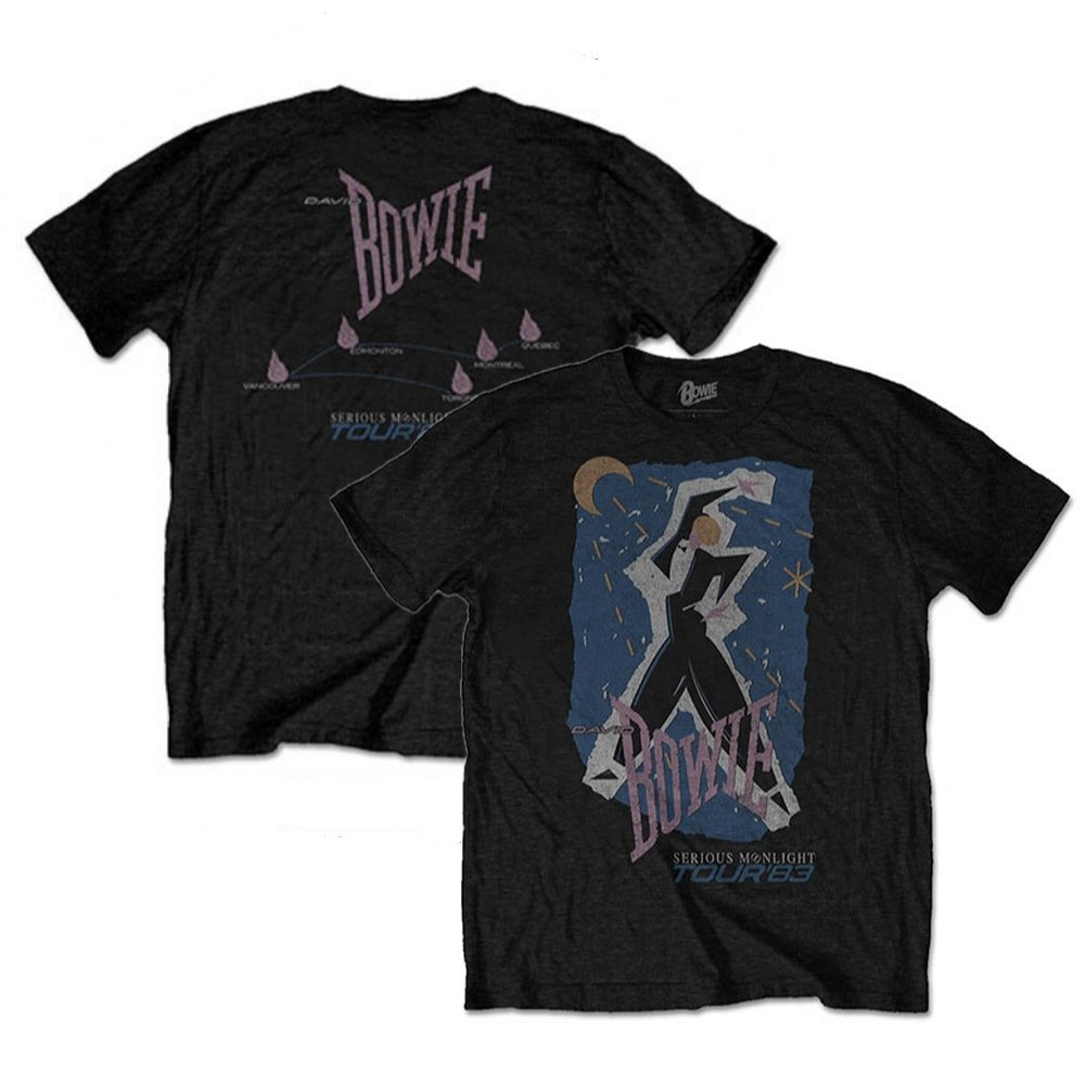 DAVID BOWIE デヴィッドボウイ - 83' Tour / バックプリントあり / Tシャツ / メンズ - PGS